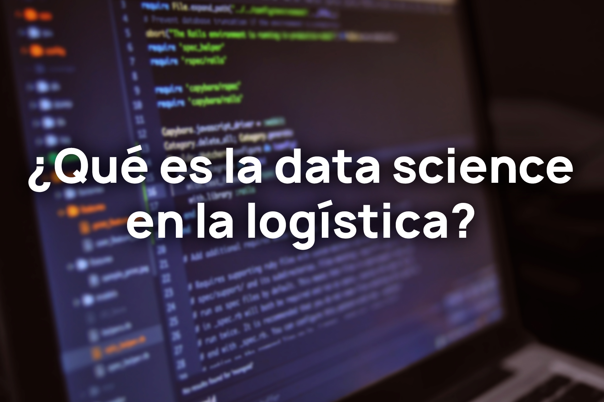 Qué es la data science en la logística