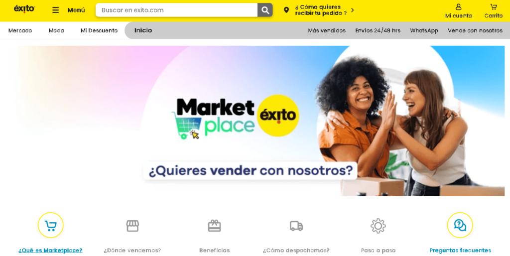 Éxito marketplace Colombia