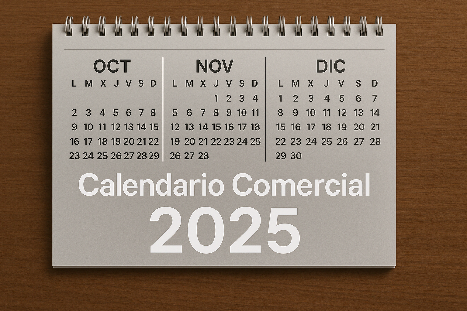 Calendario Comercial 2025