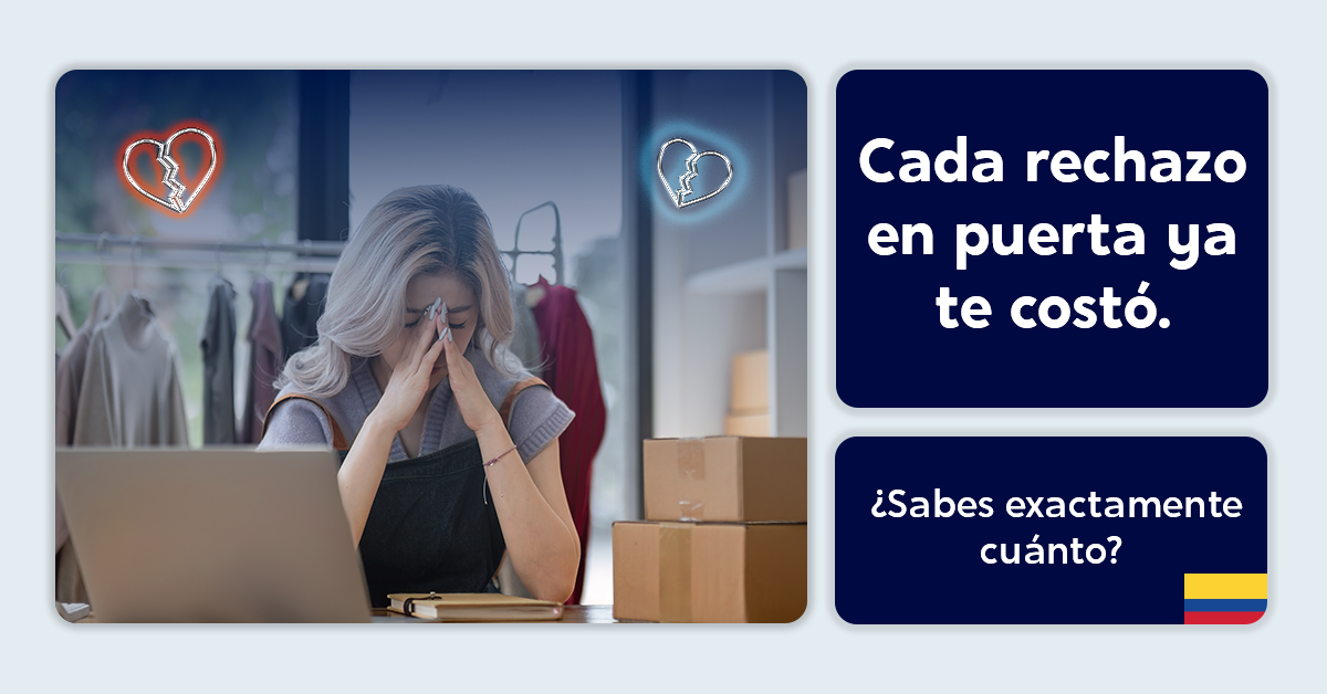 Pago contra entrega en Colombia: costo de un rechazo
